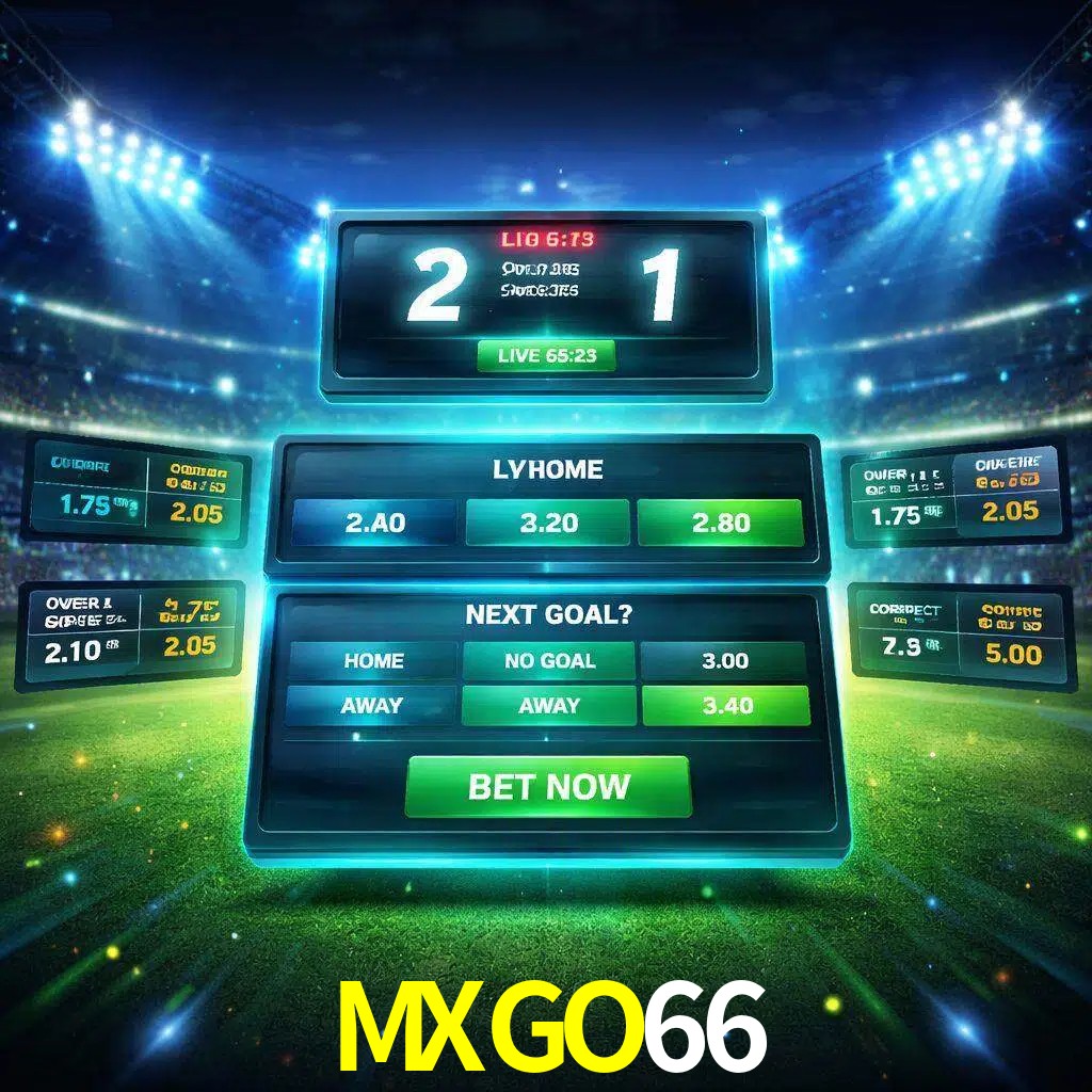 Vista de apuestas en vivo MXGO66 durante un partido en curso