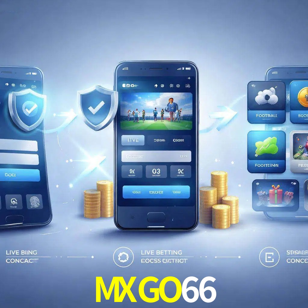Pasos de acceso a la app MXGO66 en pantalla de teléfono móvil
